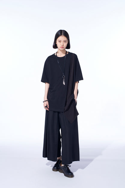 RAYON TWILL LAYERED PANTS