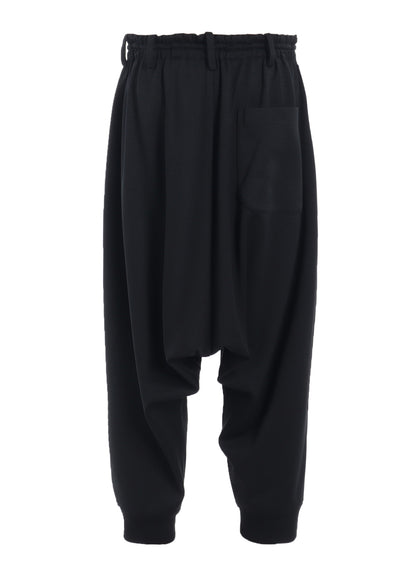 PE/SMOOTH JERSEY RIBBED HEMS BALLOON SARUEL PANTS