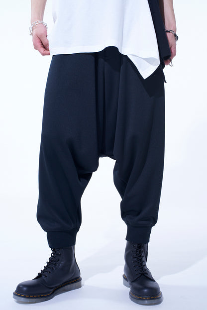 PE/SMOOTH JERSEY RIBBED HEMS BALLOON SARUEL PANTS