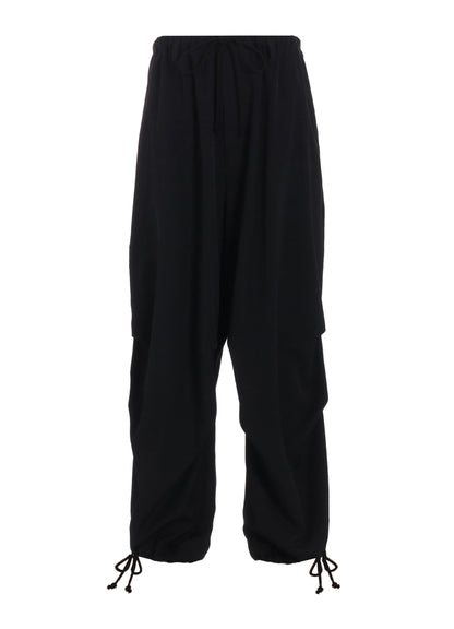 WASHER WOOL GABARDINE KNEE TUCK MILITARY PANTS
