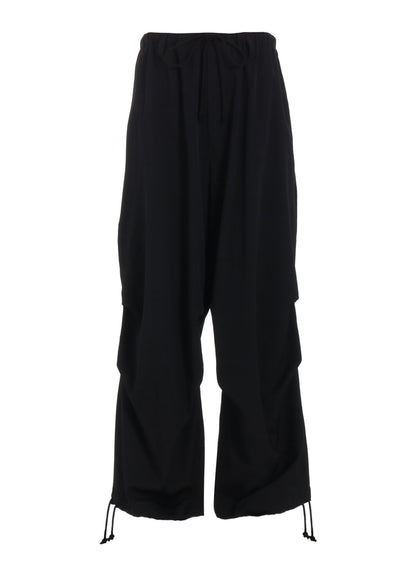 WASHER WOOL GABARDINE KNEE TUCK MILITARY PANTS