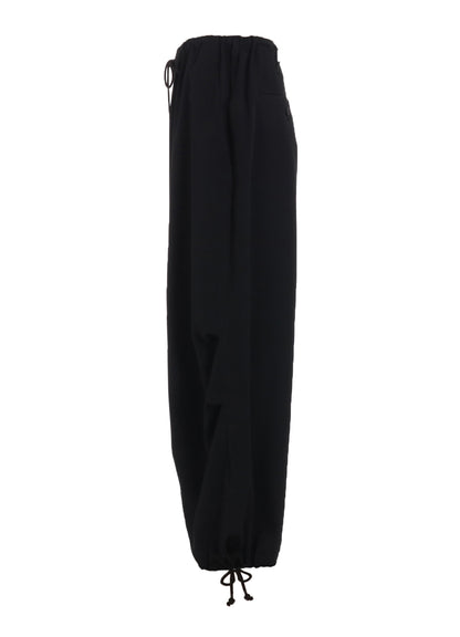 WASHER WOOL GABARDINE KNEE TUCK MILITARY PANTS