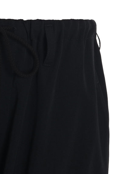 WASHER WOOL GABARDINE KNEE TUCK MILITARY PANTS
