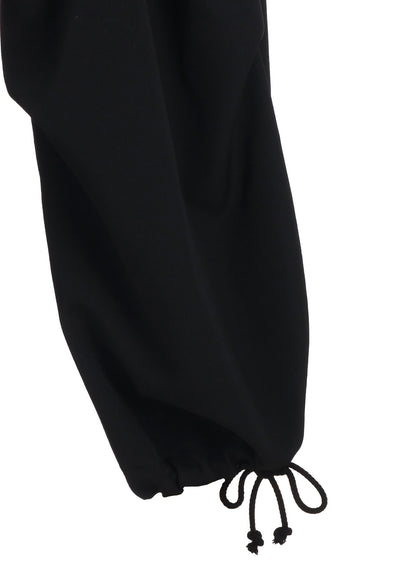 WASHER WOOL GABARDINE KNEE TUCK MILITARY PANTS