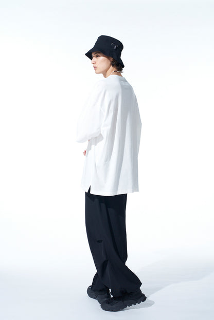 WASHER WOOL GABARDINE KNEE TUCK MILITARY PANTS