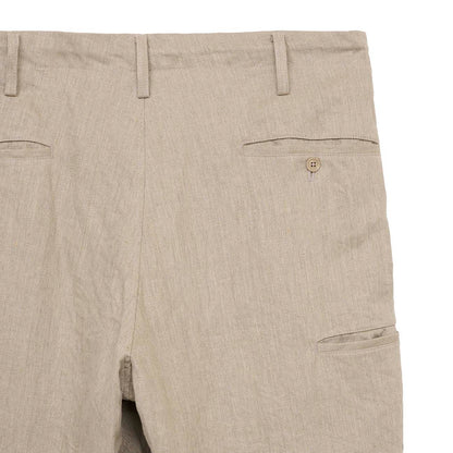 S’YTE × GDC Collaborate Collection- VINTAGE LINEN CHINO CLOTH OCTAGON STAR EMBROIDERY WAIST-STRING PANTS