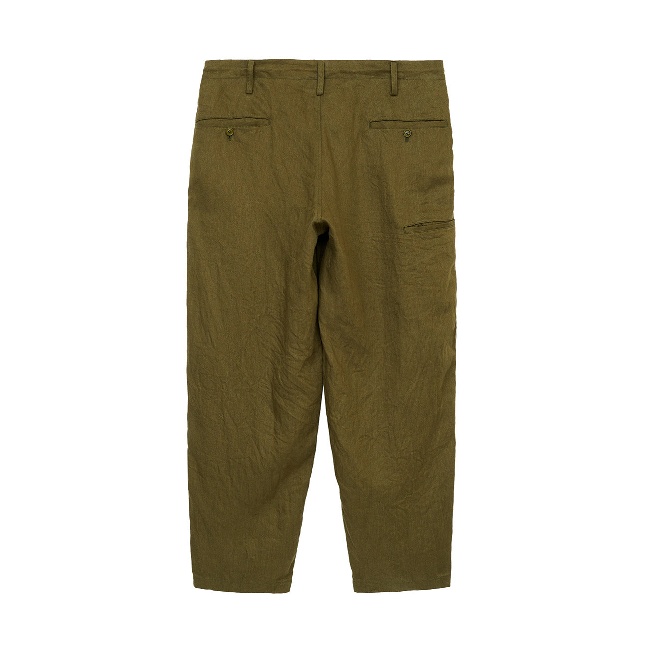 S’YTE × GDC Collaborate Collection- VINTAGE LINEN CHINO CLOTH OCTAGON STAR EMBROIDERY WAIST-STRING PANTS
