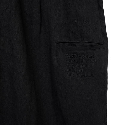 S’YTE × GDC Collaborate Collection- VINTAGE LINEN CHINO CLOTH OCTAGON STAR EMBROIDERY WAIST-STRING PANTS