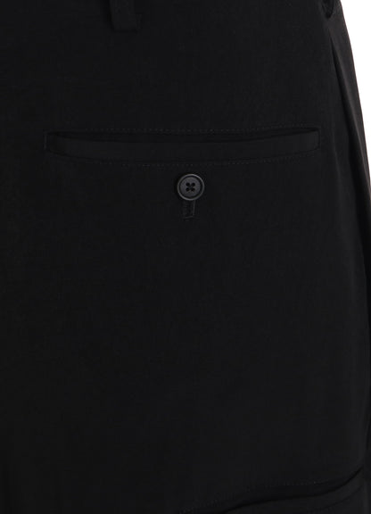 CREPE de CHINE SIde TUCK TROUSERS