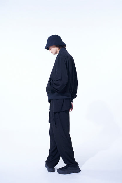CREPE de CHINE SIde TUCK TROUSERS