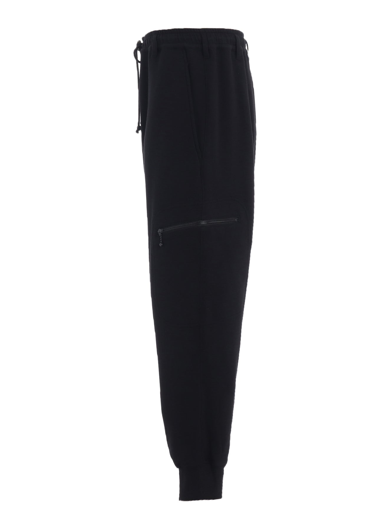FRENCH TERRY RIBBED HEM SAROUEL PANTS