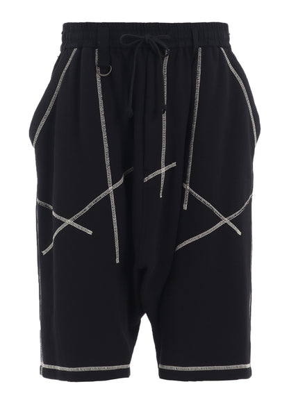 FRENCH TERRY RANDOM STITCH SAROUEL SHORTS