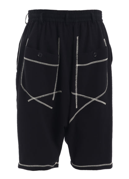 FRENCH TERRY RANDOM STITCH SAROUEL SHORTS