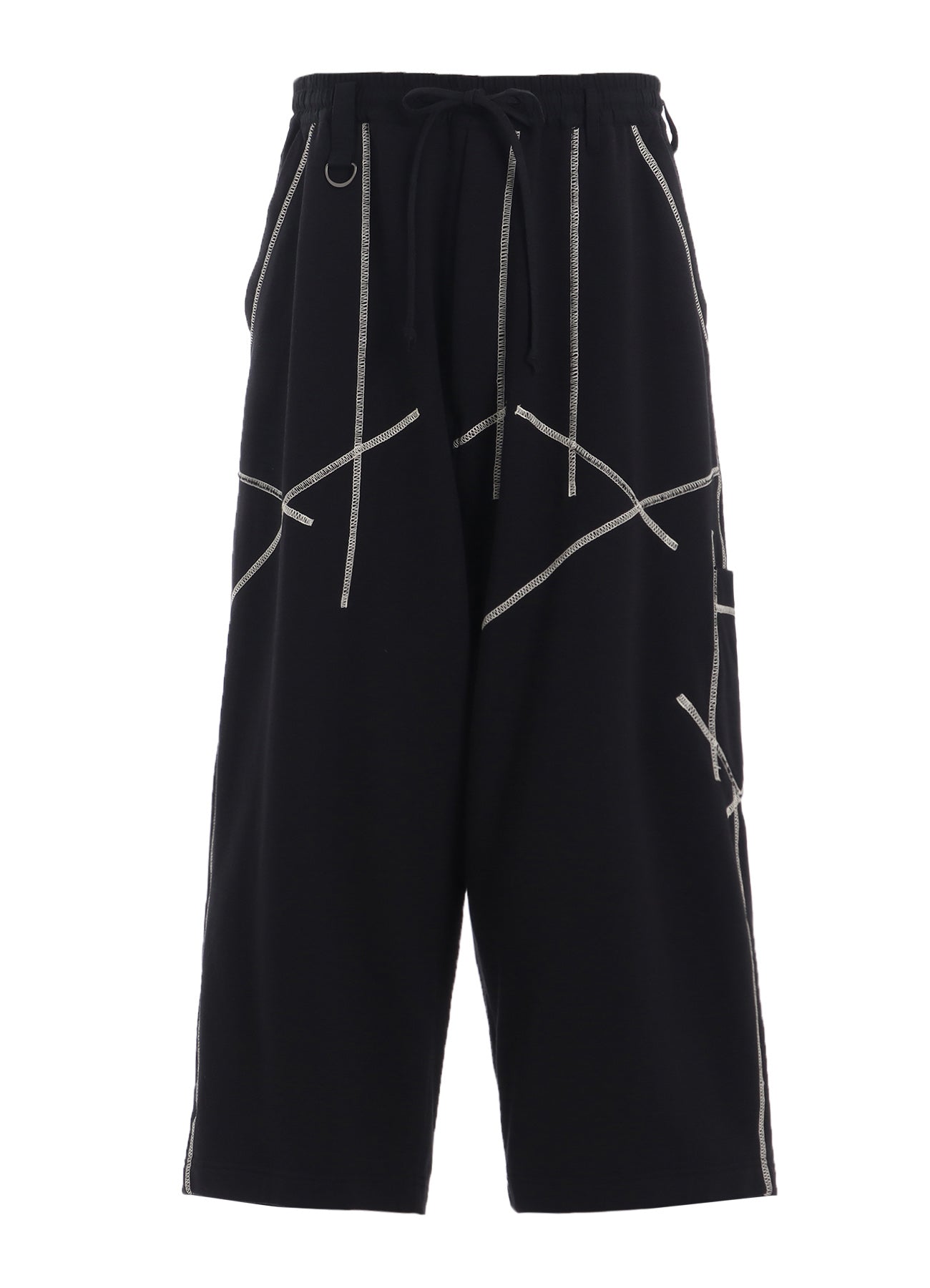 FRENCH TERRY RANDOM STITCH WIDE PANTS
