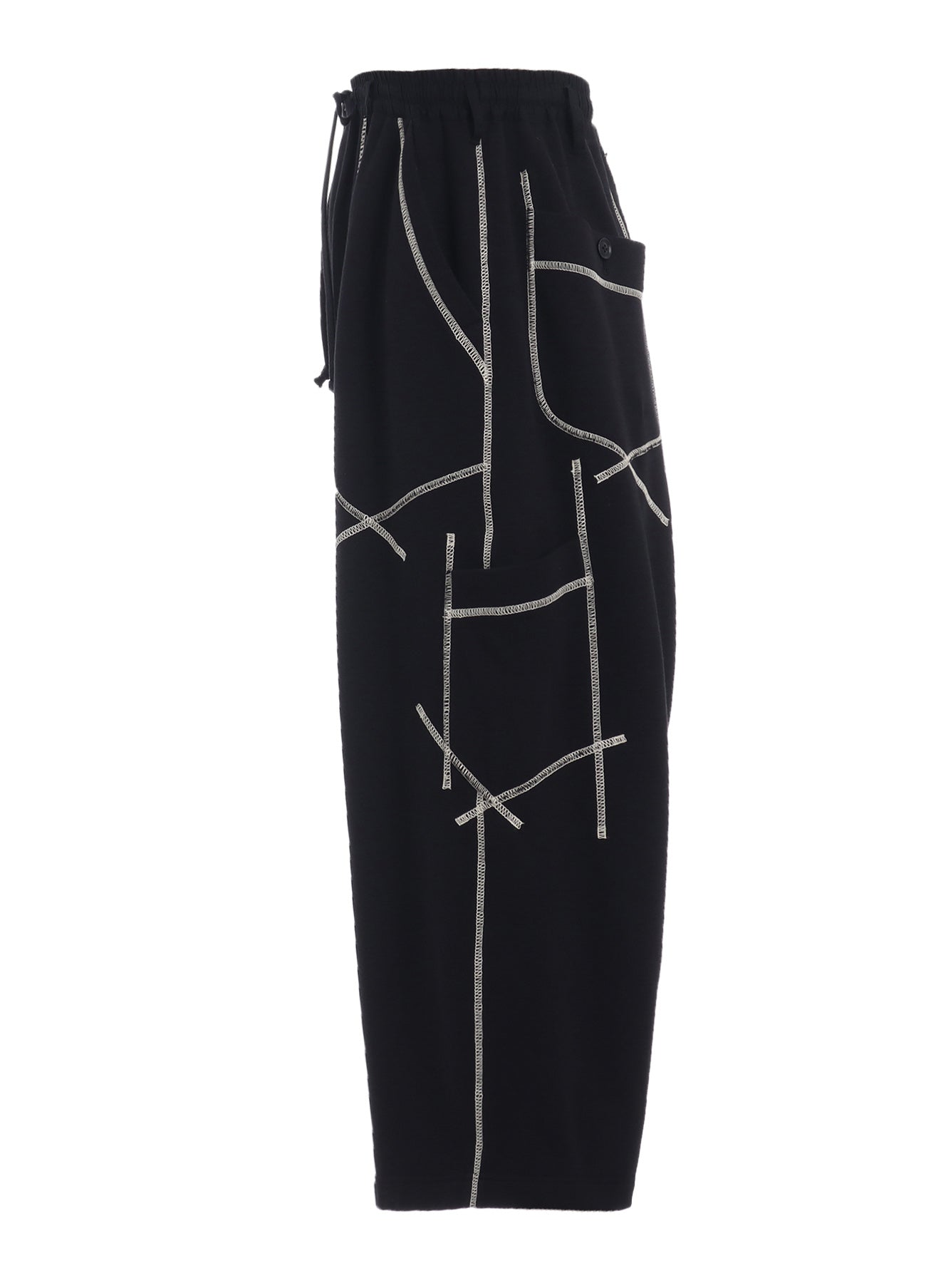 FRENCH TERRY RANDOM STITCH WIDE PANTS