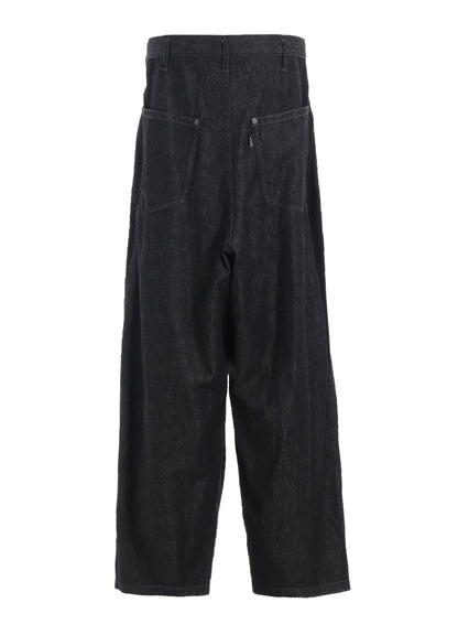 7oz TWO-TONE DENIM 5POCKET WIDE PANTS