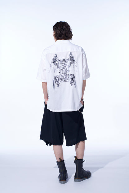 SOFT JERSEYDRAPED WIde SHORTS