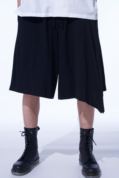 SOFT JERSEYDRAPED WIde SHORTS