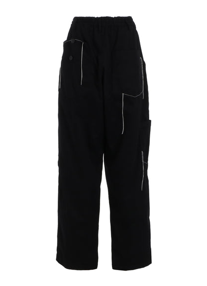 COTTON TWILL COLOR STITCHING WORK PANT