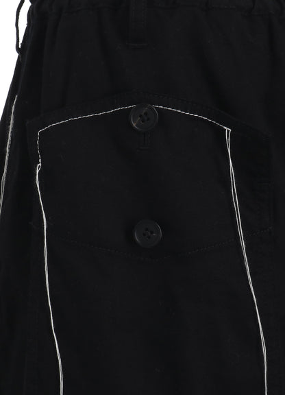 COTTON TWILL COLOR STITCHING WORK PANT