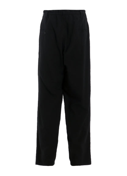 COTTON/LINEN POPLIN WAIST-STRING PANTS
