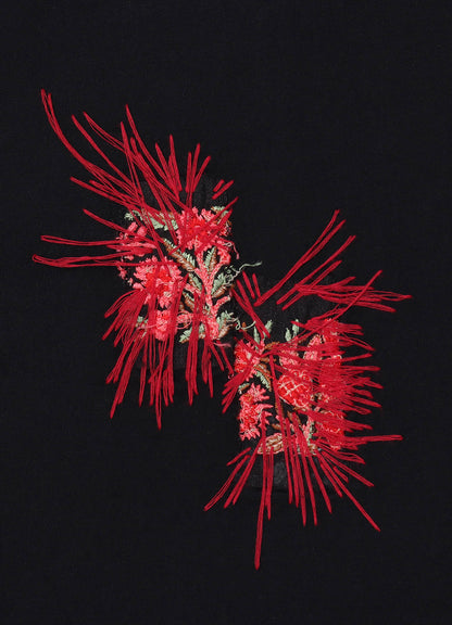 CLASSIC JERSEY TYROLEAN EMBROIDERY WRAP SKIRT