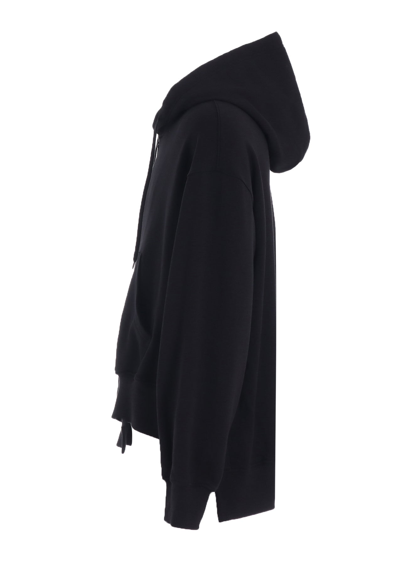 FRENCH TERRY ASYMMETRICAL ZIP-UP HOODIE