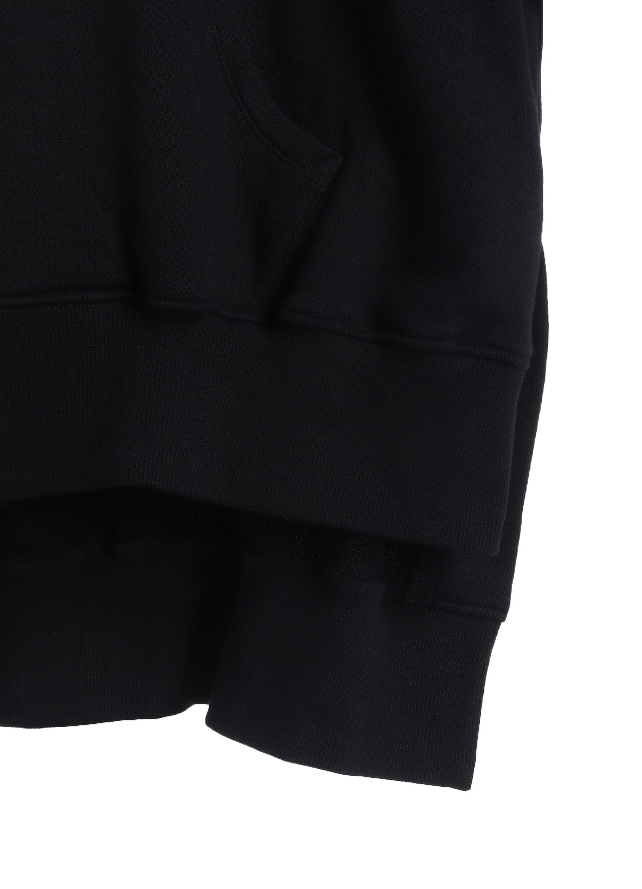 FRENCH TERRY ASYMMETRICAL ZIP-UP HOODIE