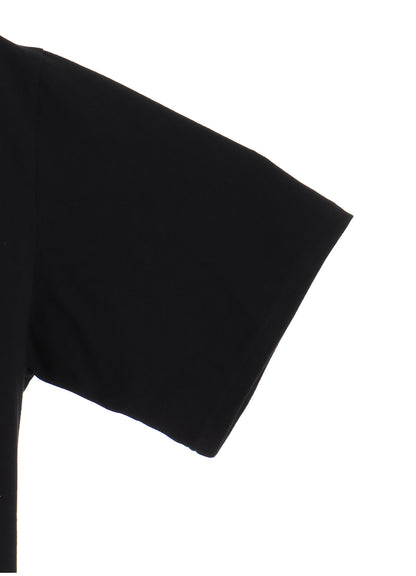 FLAMES PATTERN ASYMMETRICAL S/S T-SHIRT