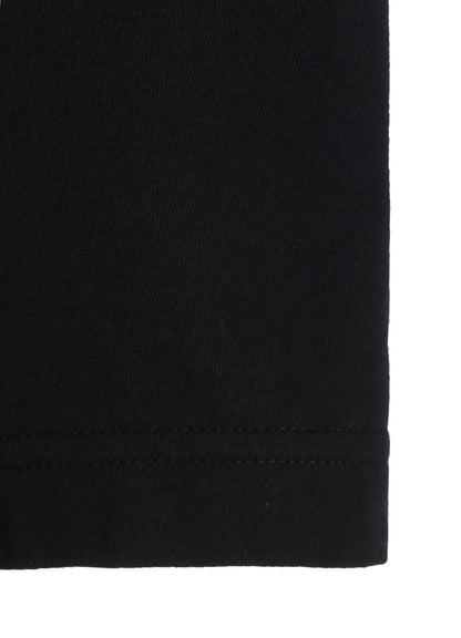 SOFT JERSEY+CREPE de CHINE ASYMMETRICAL T-SHIRT
