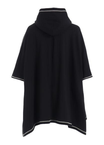 FRENCH TERRY RANDOM STITCH PONCHO