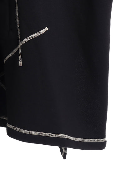 FRENCH TERRY RANDOM STITCH PONCHO