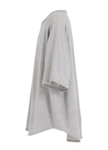 COTTON GAUZE BACK CENTER STITCH OVERSIZED RAGLAN SLEEVE T-SHIRT