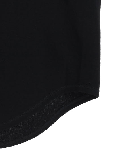 COTTON GAUZE BACK CENTER STITCH OVERSIZED RAGLAN SLEEVE T-SHIRT