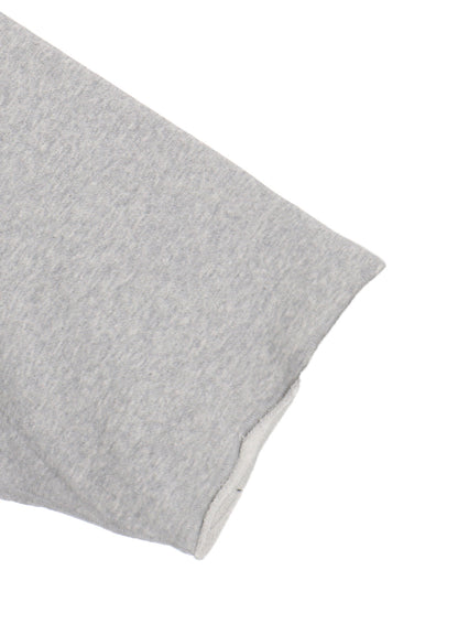 COTTON GAUZE SHORT-SLEEVED BIG HOODIE WITH SIDE ZIPPERS