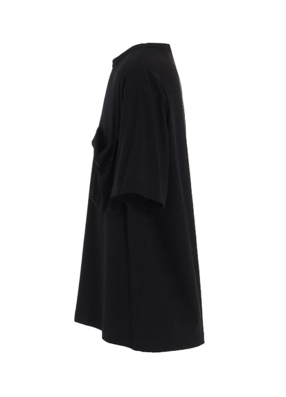 SOFT JERSEY+CREPE de CHINE POCKET T-SHIRT