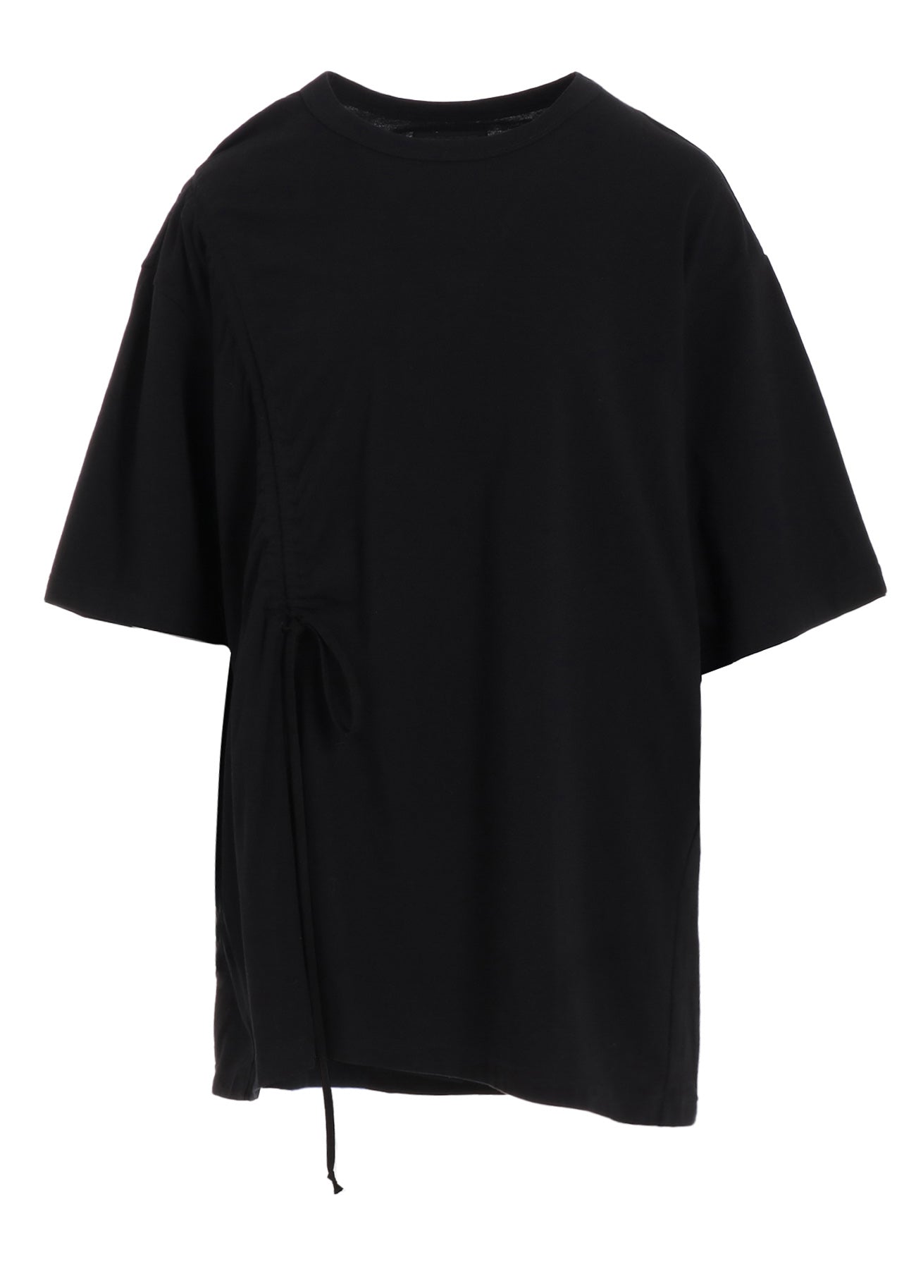 SOFT JERSEY T-SHIRT WITH GATHERED STRINGS