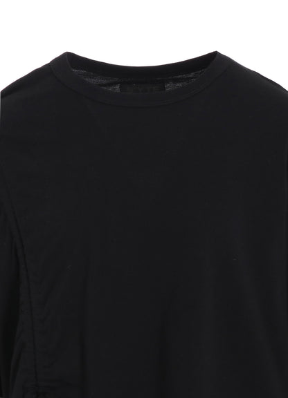 SOFT JERSEY T-SHIRT WITH GATHERED STRINGS