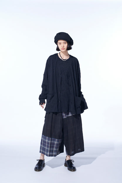 CATCH-WASHER FINISH JERSEY CARDIGAN