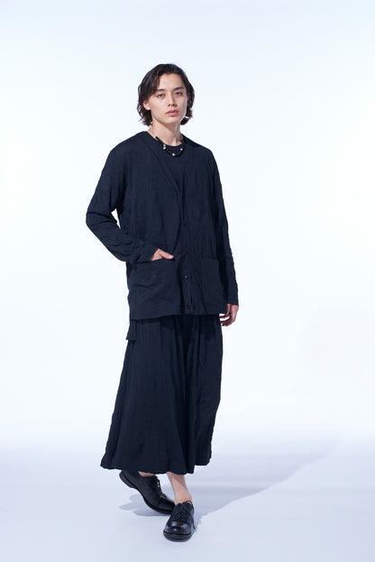 CATCH-WASHER FINISH JERSEY CARDIGAN