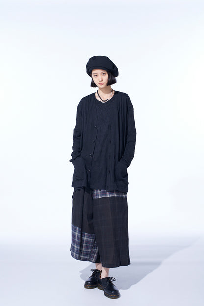 CATCH-WASHER FINISH JERSEY CARDIGAN