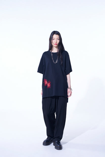 CLASSIC JERSEY TYROLEAN EMBROIDERY T-SHIRT