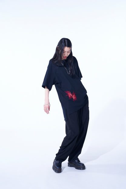 CLASSIC JERSEY TYROLEAN EMBROIDERY T-SHIRT