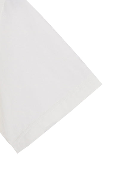 SOFT JERSEY ASYMMETRICAL T-SHIRT WITH GATHERED STRINGS