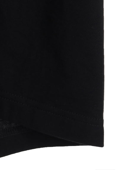 SOFT JERSEY ASYMMETRICAL T-SHIRT WITH GATHERED STRINGS