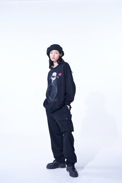 S'YTE x KOICHI IYODA ARTWORK PRINTED PULLOVER -Rip Van Winkle-