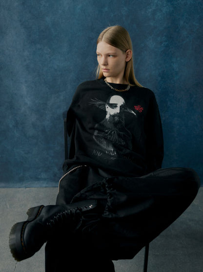 S'YTE x KOICHI IYODA ARTWORK PRINTED PULLOVER -Rip Van Winkle-