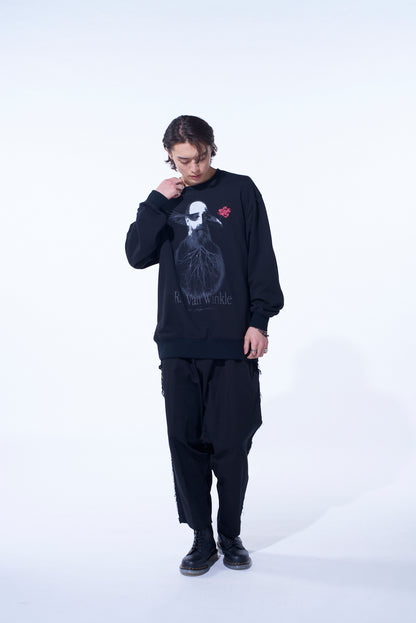 S'YTE x KOICHI IYODA ARTWORK PRINTED PULLOVER -Rip Van Winkle-