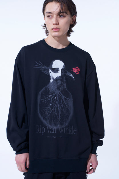 S'YTE x KOICHI IYODA ARTWORK PRINTED PULLOVER -Rip Van Winkle-