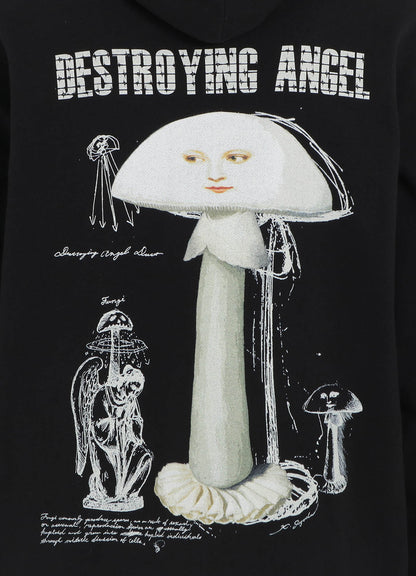 S'YTE x KOICHI IYODA ARTWORK PRINTED HOODIE -Destroying Angel-